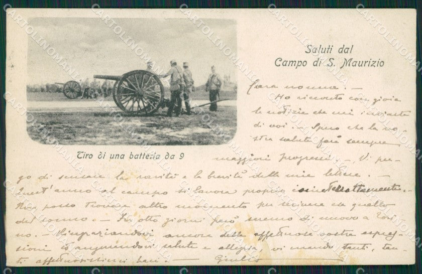 Torino San Maurizio Canavese Campo Militari cartolina QZ0410 – fronte