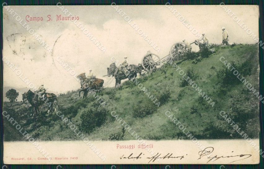 Torino San Maurizio Canavese Campo Militari cartolina QZ0414 – fronte