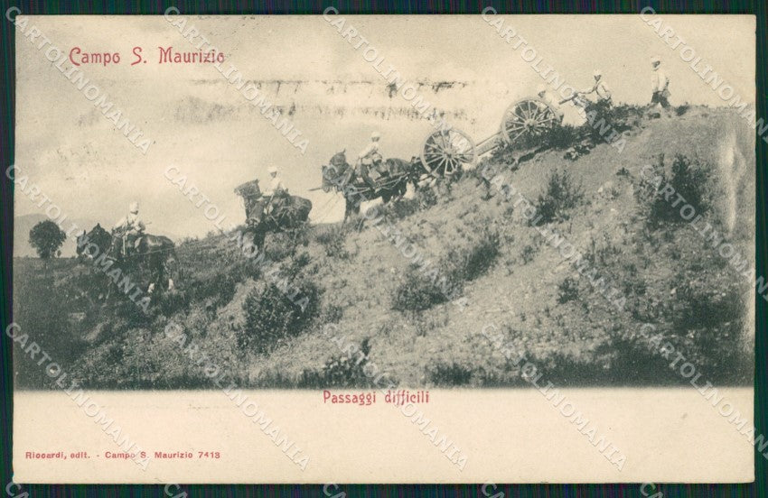 Torino San Maurizio Canavese Campo Militari cartolina QZ0415 – fronte