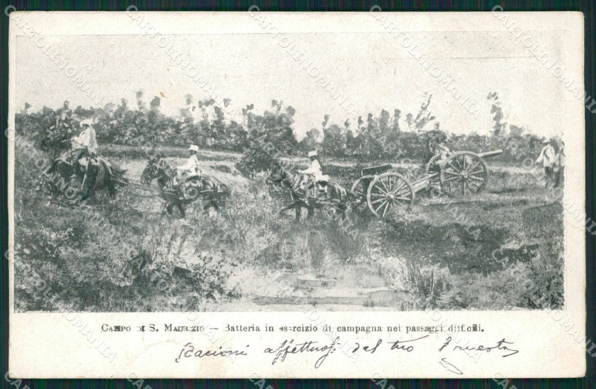 Torino San Maurizio Canavese Campo Militari cartolina QZ0421 – fronte