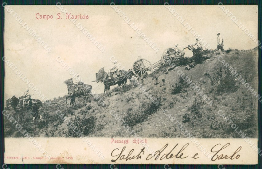 Torino San Maurizio Canavese Campo Militari cartolina QZ0423 – fronte