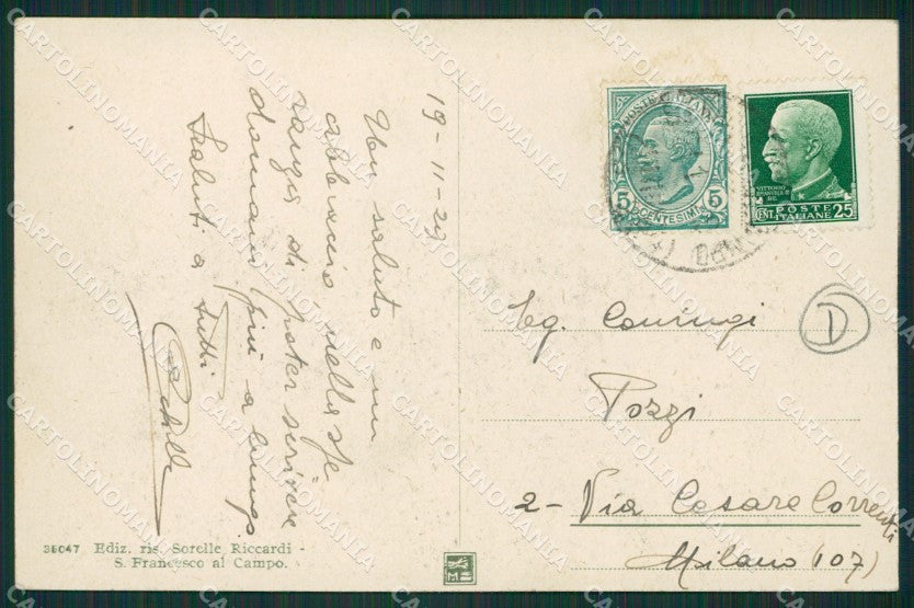 Torino San Maurizio Canavese Campo Militari PIEGA cartolina QZ0425 – retro