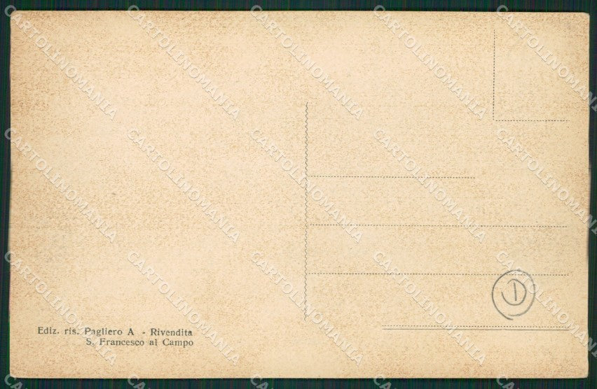Torino San Maurizio Canavese Campo Militari cartolina QZ0429 – retro