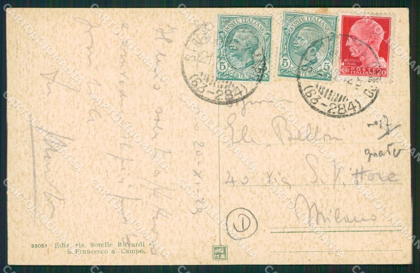 Torino San Maurizio Canavese Campo Militari cartolina QZ0432 – retro