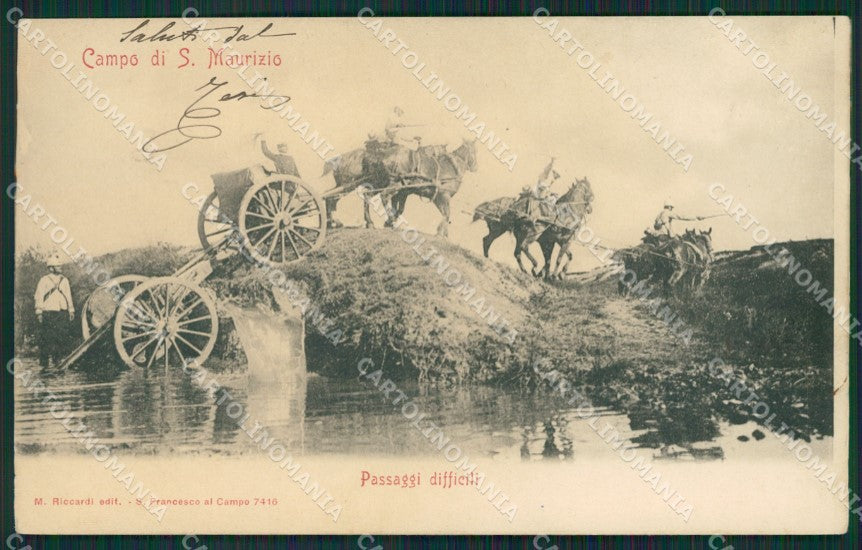 Torino San Maurizio Canavese Campo Militari cartolina QZ0433 – fronte