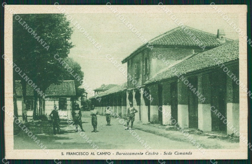 Torino San Maurizio Canavese Campo Militari cartolina QZ0436 – fronte