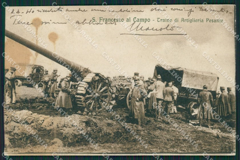 Torino San Maurizio Canavese Campo Militari PIEGA cartolina QZ0449 – fronte