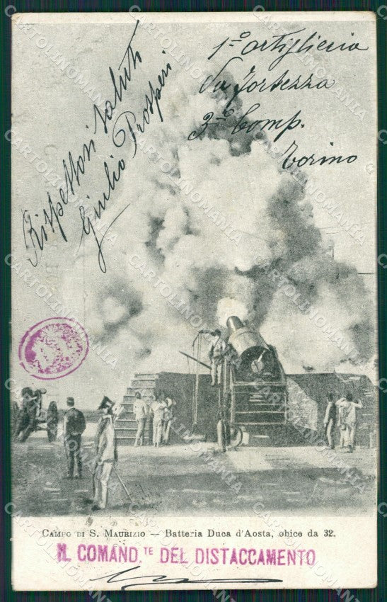 Torino San Maurizio Canavese Campo Militari cartolina QZ0454 – fronte