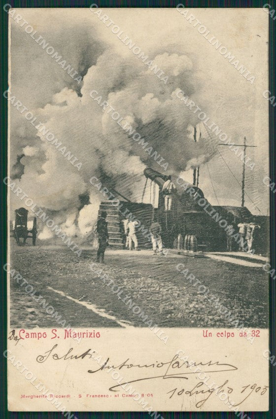 Torino San Maurizio Canavese Campo Militari PIEGHINE cartolina QZ0456 – fronte