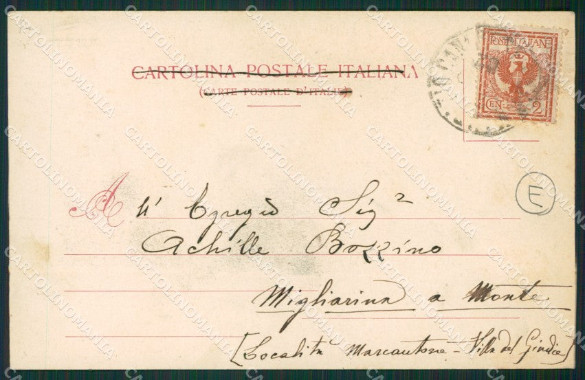 Torino San Maurizio Canavese Campo Militari cartolina QZ0462 – retro
