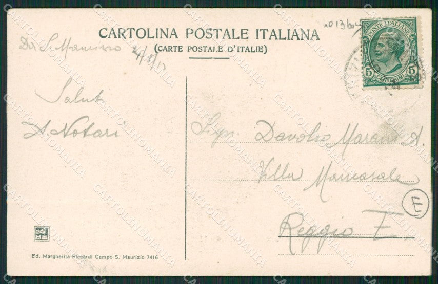 Torino San Maurizio Canavese Campo Militari cartolina QZ0464 – retro