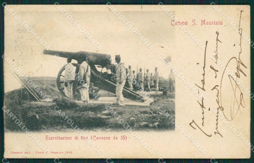 Torino San Maurizio Canavese Campo Militari cartolina QZ0465 – fronte