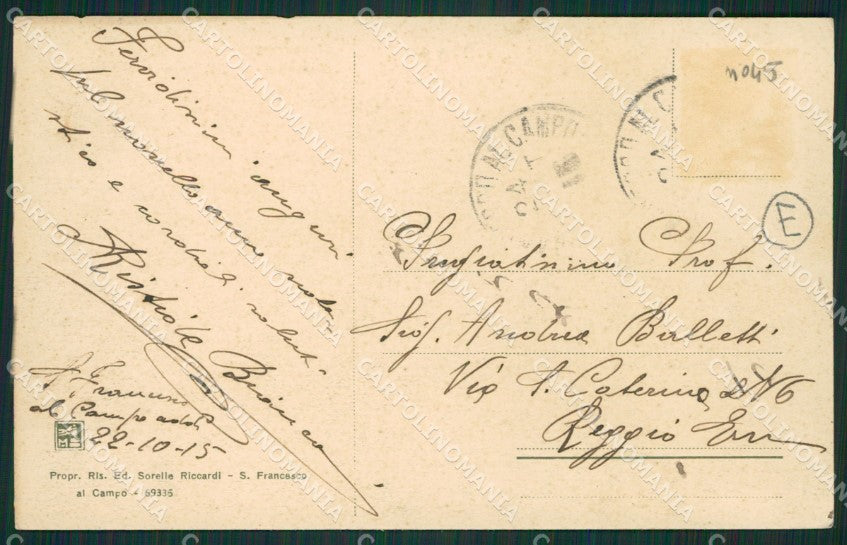 Torino San Maurizio Canavese Campo Militari cartolina QZ0467 – retro