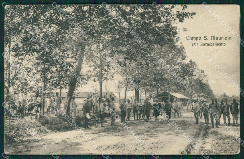 Torino San Maurizio Canavese Campo Militari PIEGA cartolina QZ0469 – fronte