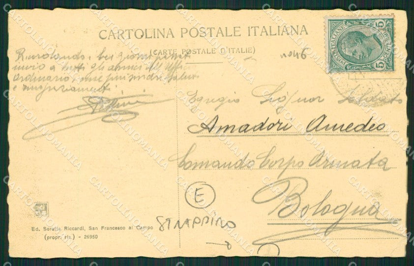 Torino San Maurizio Canavese Campo Militari STRAPPINO cartolina QZ0471 – retro