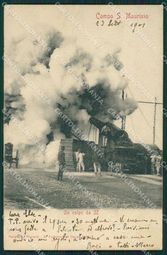 Torino San Maurizio Canavese Campo Militari cartolina QZ0474 – fronte