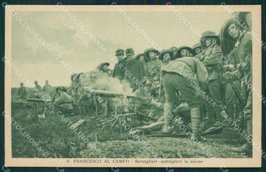 Torino San Maurizio Canavese Campo Militari Bersaglieri cartolina QZ0478 – fronte