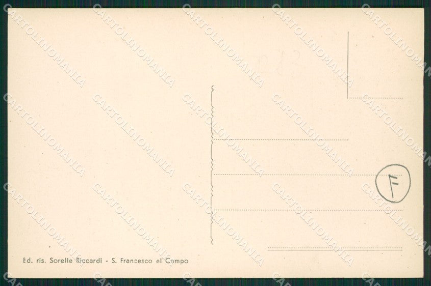 Torino San Francesco al Campo Militari cartolina QZ0479 – retro