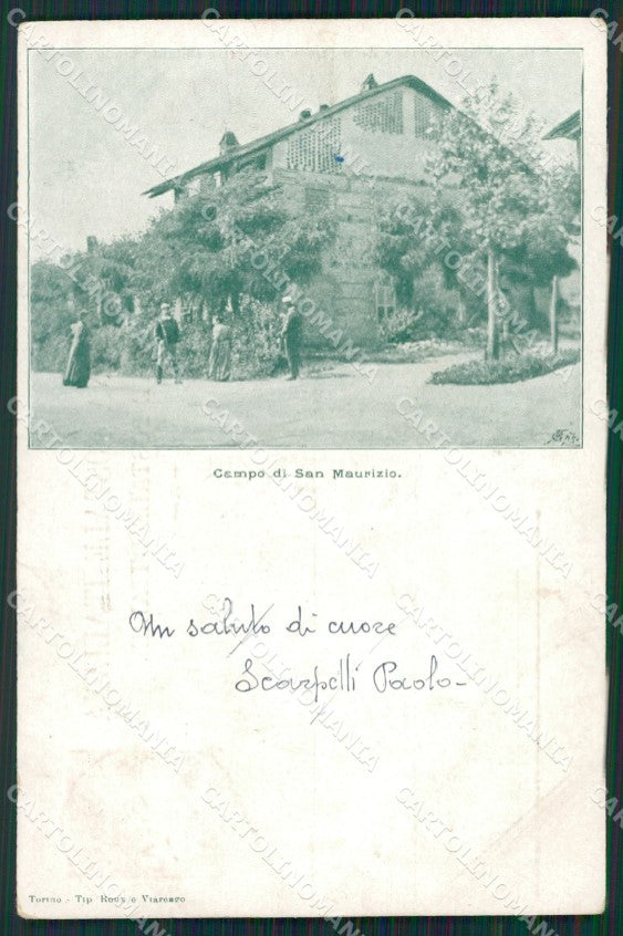 Torino San Maurizio Canavese Campo Militari cartolina QZ0480 – fronte