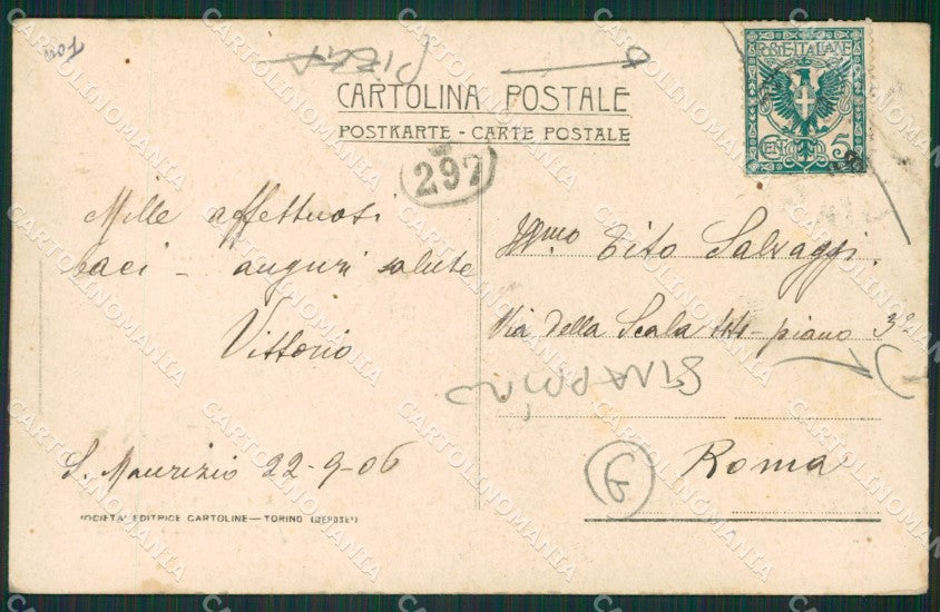 Torino San Maurizio Canavese Campo Militari Saluti da cartolina QZ0487 – retro