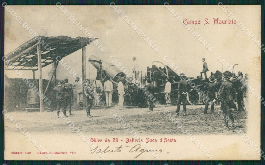 Torino San Maurizio Canavese Campo Militari cartolina QZ0492 – fronte