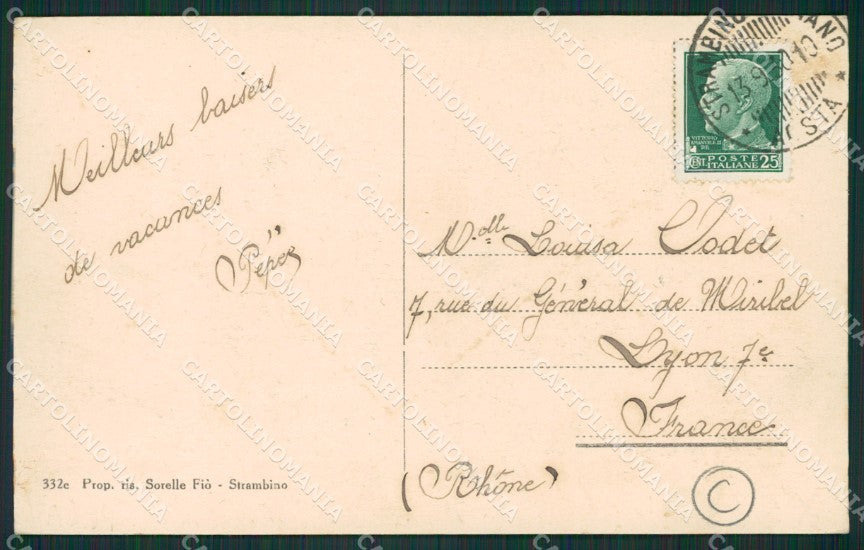 Torino Strambino cartolina QZ0507 – retro