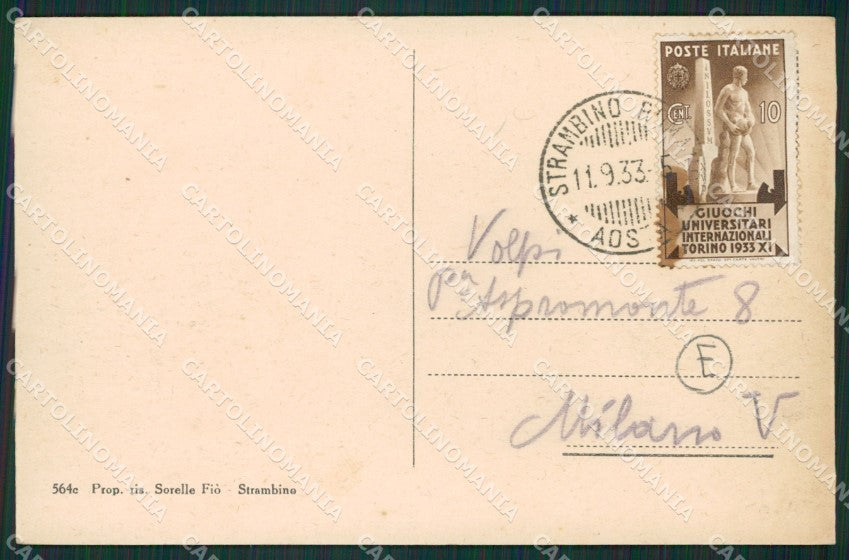 Torino Strambino cartolina QZ0512 – retro