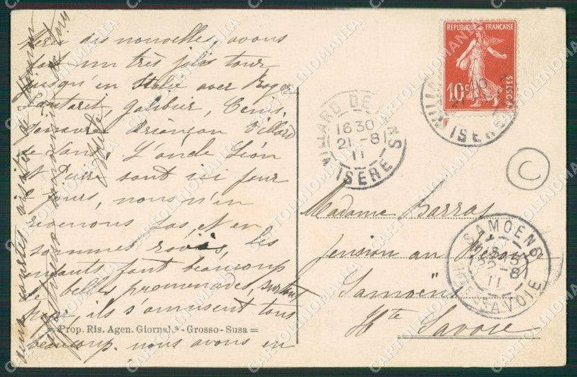 Torino Susa PIEGA cartolina QZ0522 – retro