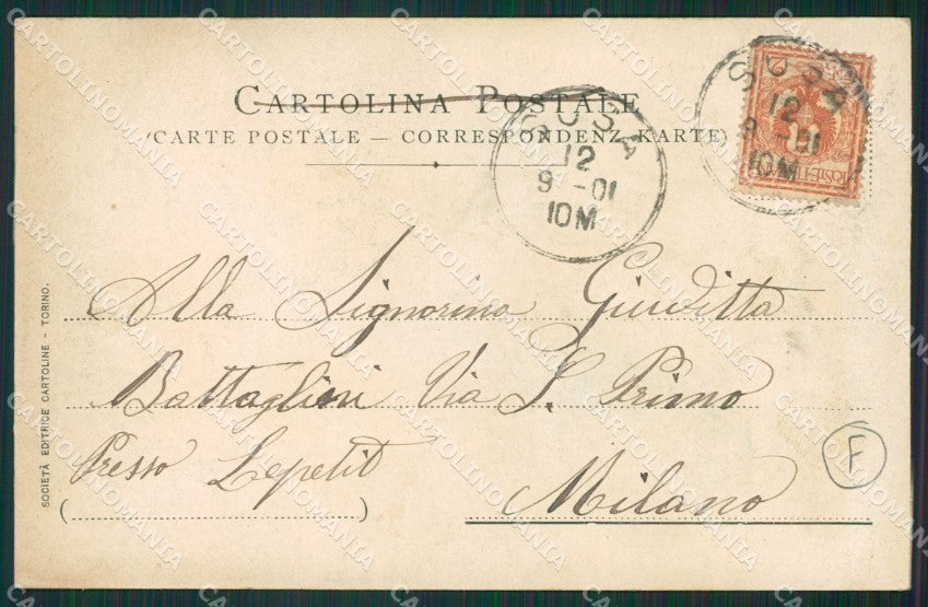 Torino Susa cartolina QZ0536 – retro