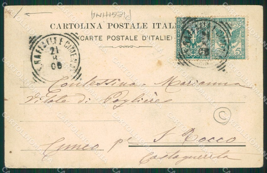 Torino San Raffaele PIEGHINA cartolina QZ0540 – retro