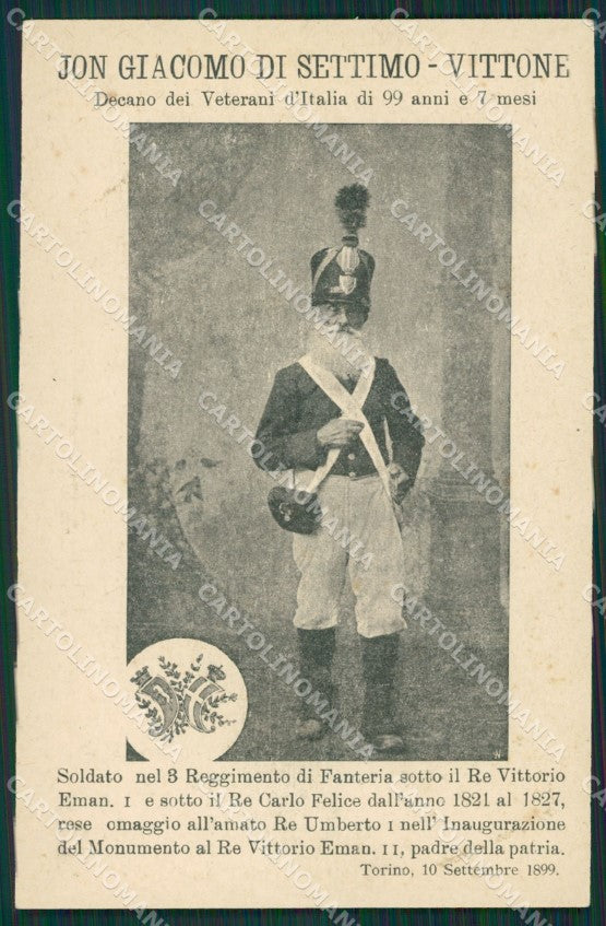 Torino Settimo Vittone Militari cartolina QZ0550 – fronte