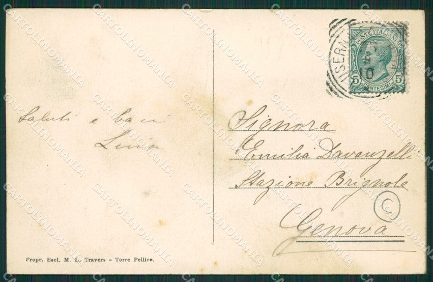 Torino Torre Pellice cartolina QZ0554 – retro