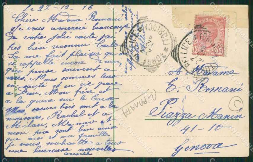 Torino Torre Pellice RIPARATA cartolina QZ0563 – retro