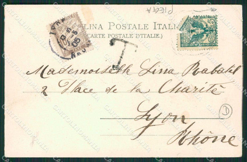 Torino Torre Pellice PIEGA cartolina QZ0565 – retro