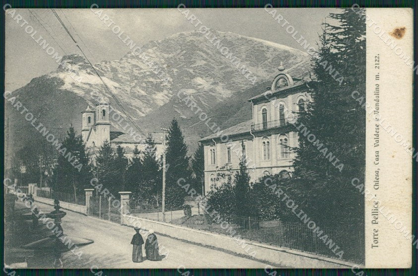 Torino Torre Pellice PIEGA cartolina QZ0581 – fronte