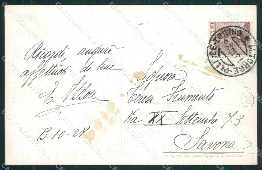 Torino Torre Pellice cartolina QZ0585 – retro