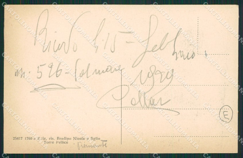 Torino Torre Pellice Alpini cartolina QZ0586 – retro