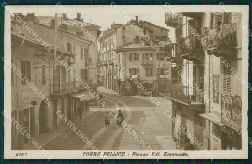 Torino Torre Pellice PIEGA foto cartolina QZ0590 – fronte