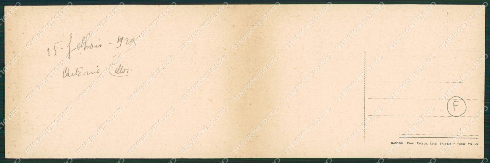 Torino Torre Pellice doppia cartolina QZ0591 – retro