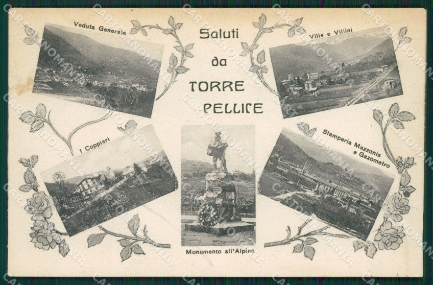 Torino Torre Pellice Saluti da Alpini cartolina QZ0594 – fronte