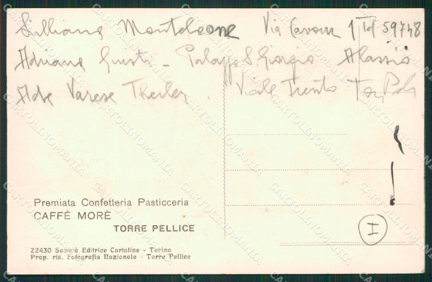 Torino Torre Pellice Pubblicitaria cartolina QZ0597 – retro