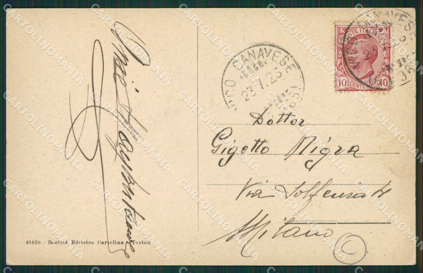 Torino Traversella cartolina QZ0610 – retro