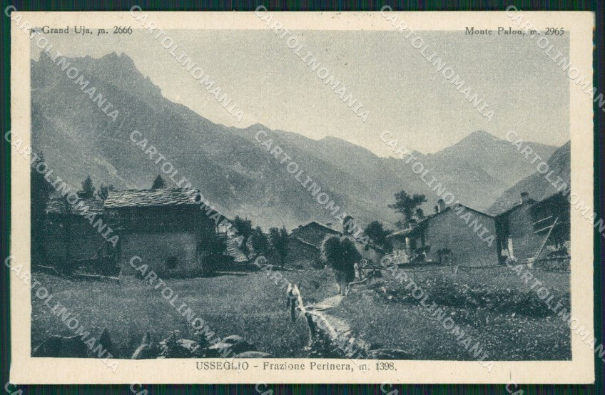 Torino Usseglio cartolina QZ0614 – fronte