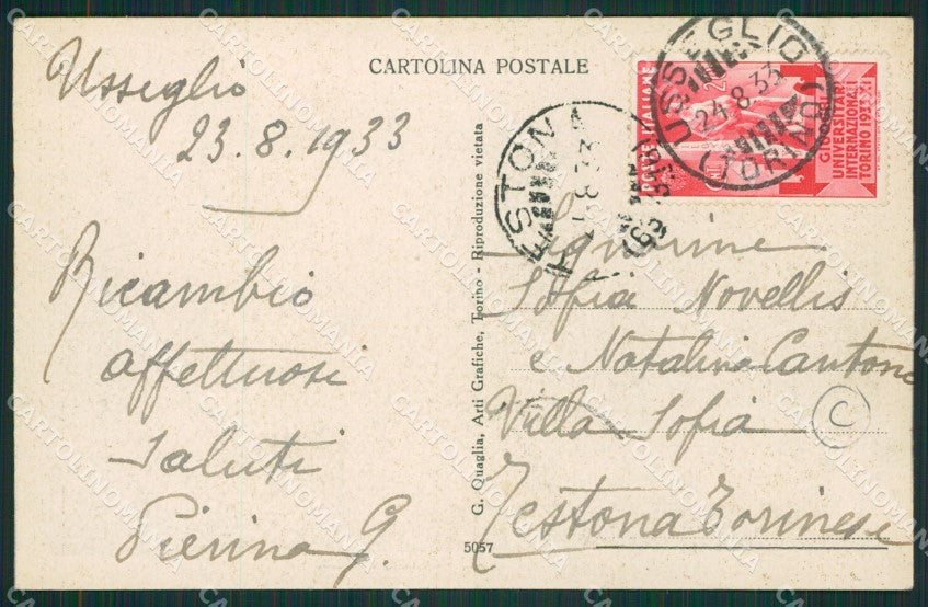 Torino Usseglio cartolina QZ0614 – retro