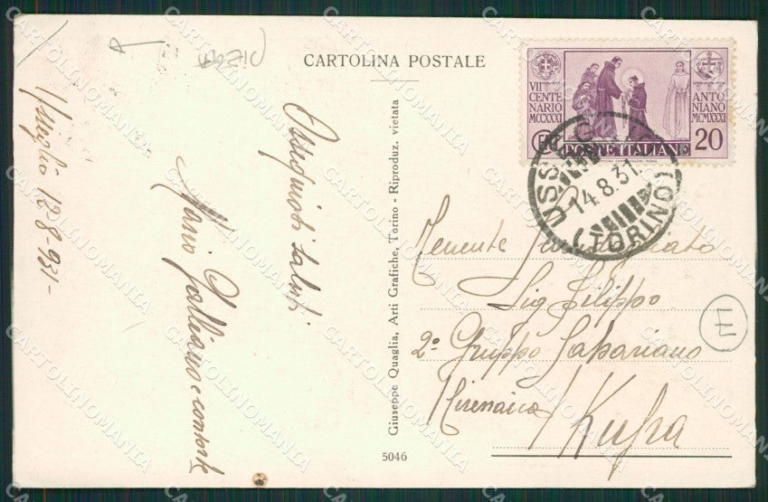 Torino Usseglio PIEGA cartolina QZ0616 – retro