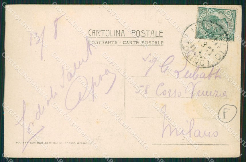 Torino Usseglio Piazzette cartolina QZ0621 – retro