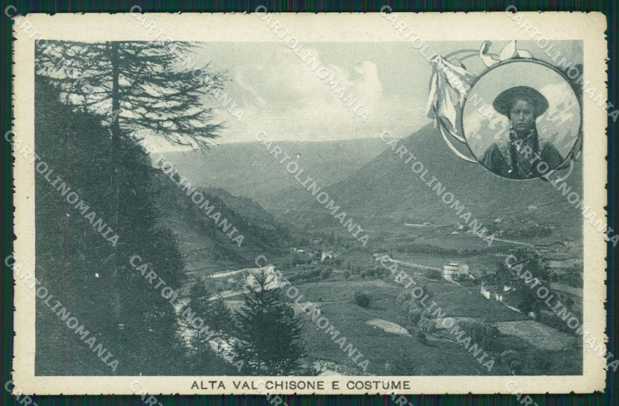 Torino Costumi Val Chisone cartolina QZ0624 – fronte