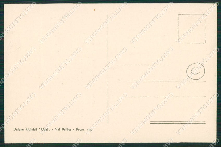 Torino Costumi Valdesi cartolina QZ0631 – retro