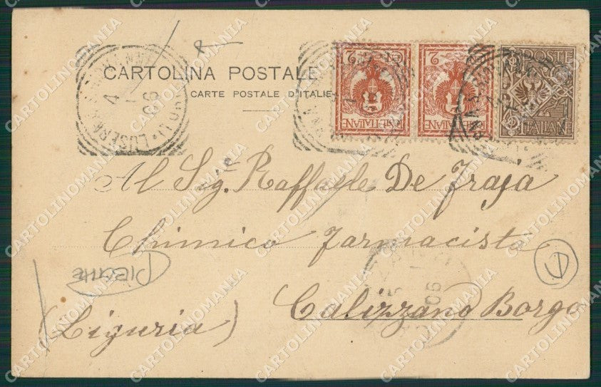 Torino Costumi Valdesi PIEGHE cartolina QZ0638 – retro