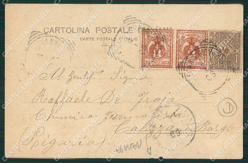 Torino Costumi Valdesi ABRASA cartolina QZ0639 – retro